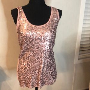 Pink sequin Tank